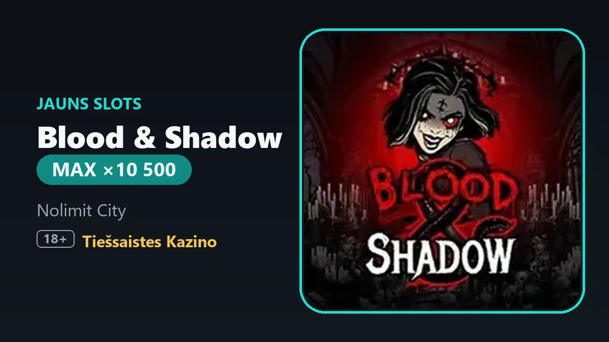 Nolimit City laiž klajā vampiru medniekus: Blood & Shadow