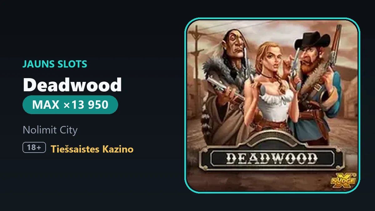 Deadwood от Nolimit City - слот в стиле Дикого Запада