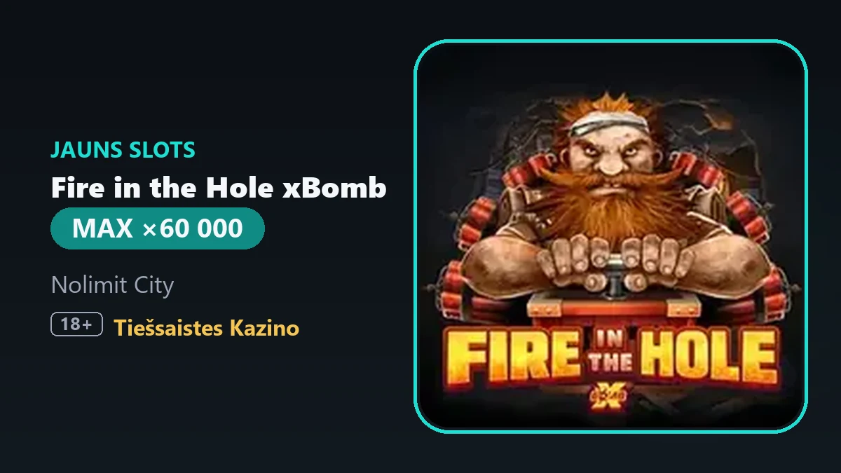 Nolimit City Detonates New Slot Fire in the Hole xBomb