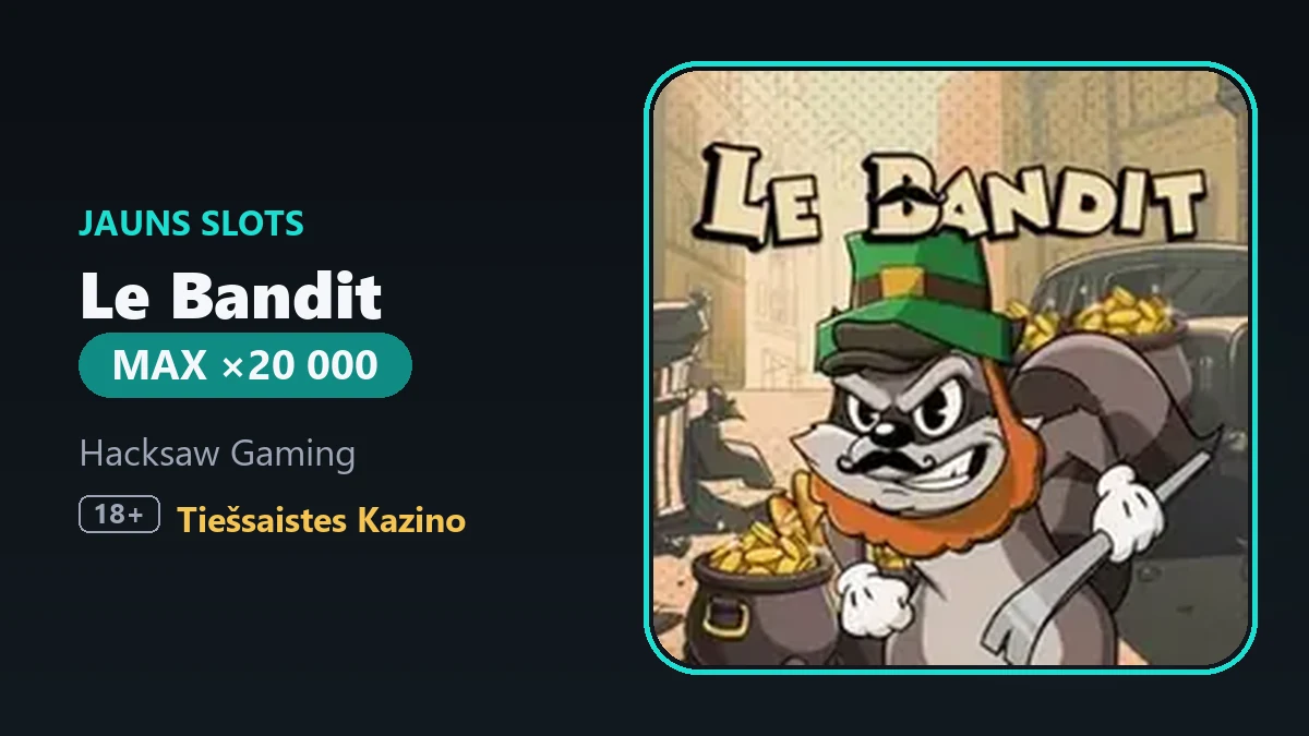 Hacksaw Gaming Unveils New Slot Le Bandit