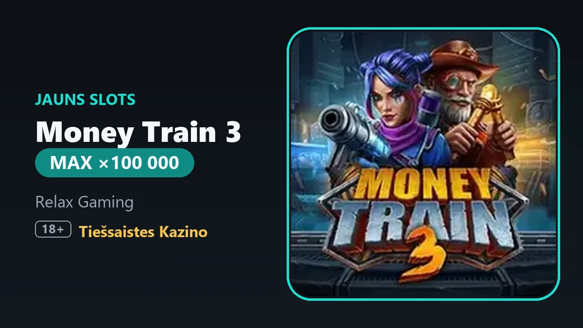 Money Train 3 no Relax Gaming: steampunk laupīšana ar 100000x