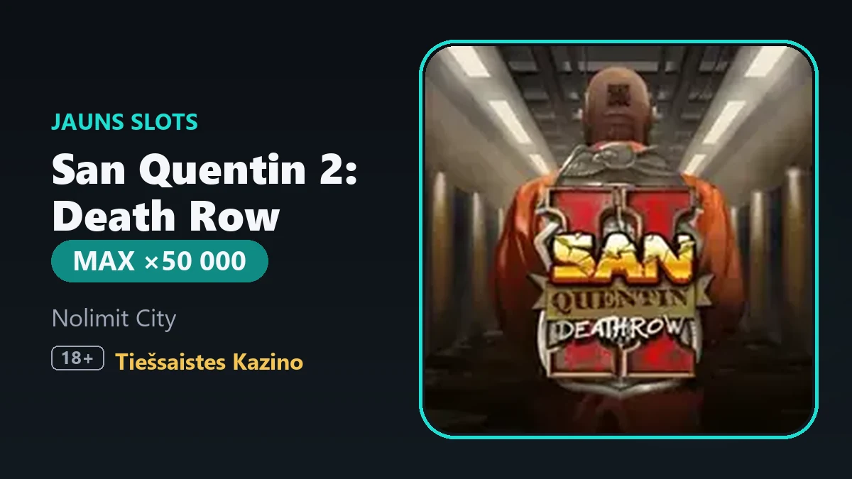 Nolimit City Unleashes San Quentin 2 - The Prison Saga Returns