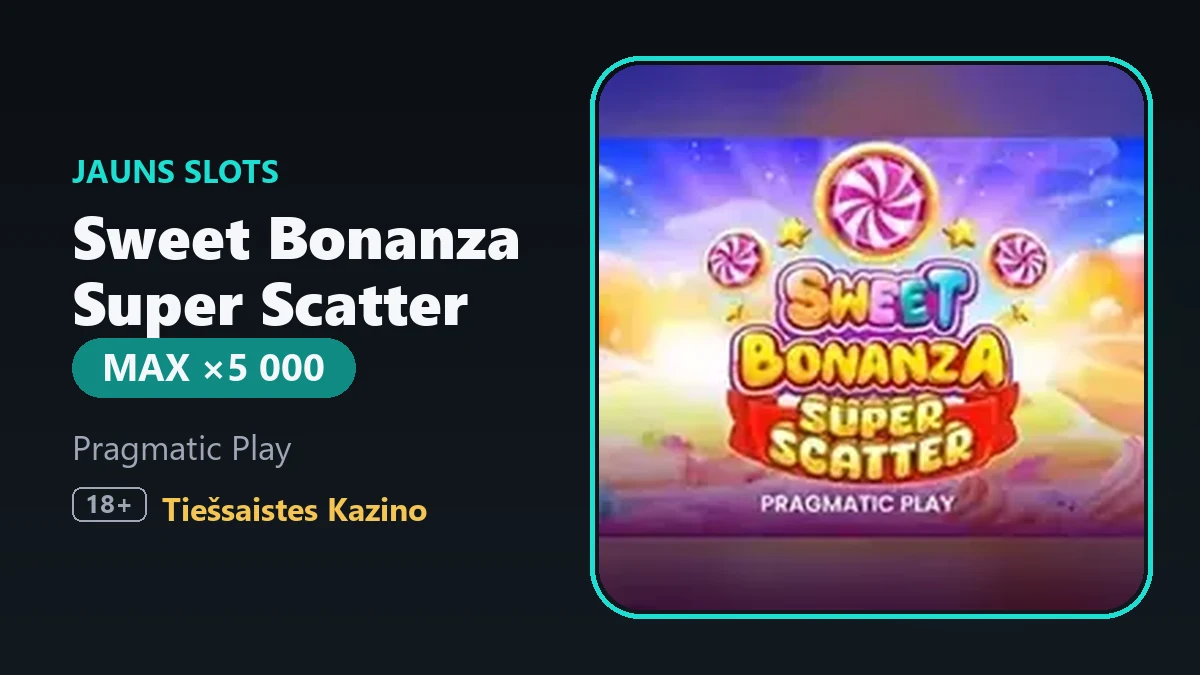 Sweet Bonanza Super Scatter - the candy classic with a new twist