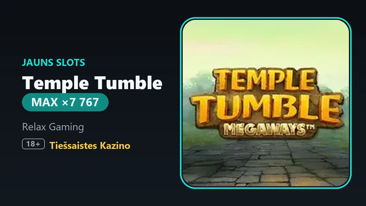 Temple Tumble от Relax Gaming - новый слот Megaways